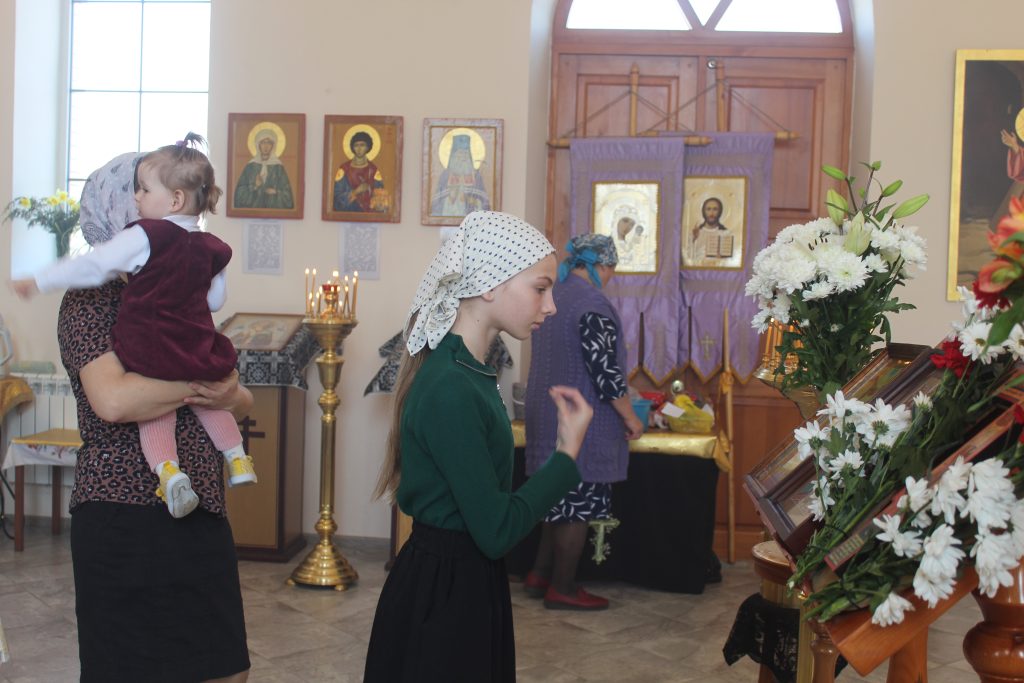 Праздничное богослужение прошло в день Благовещения в храме с. Заветное