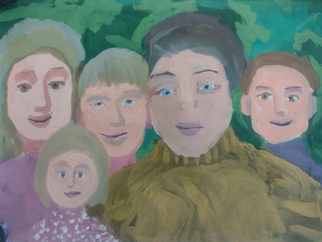 С семьи начинается жизнь: Воспитанница Заветинской ДШИ нарисовала рисунок