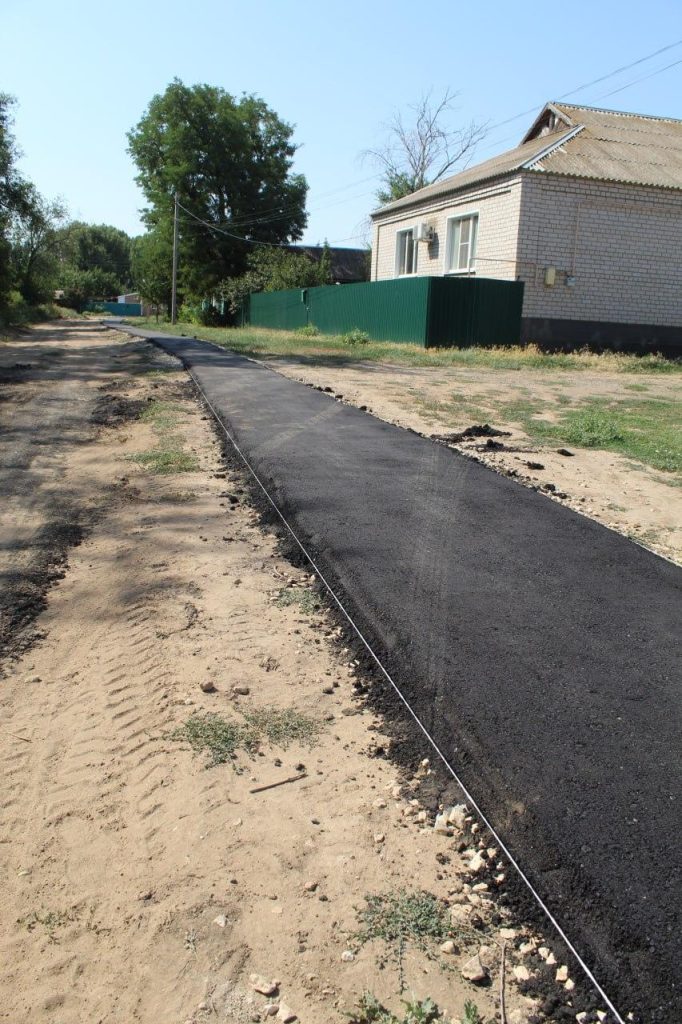 Отремонтированы пешеходные дорожки в Заветном