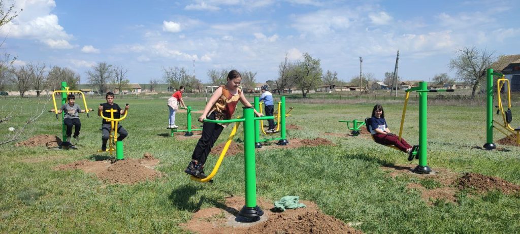 В 2024 году о просьбе жителей в Никольском установлены 10 новых уличных тренажеров